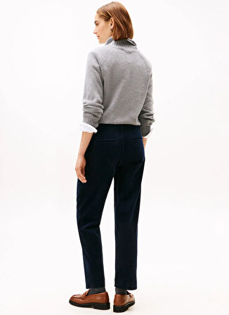 Tommy Hilfiger Yüksek Bel Straight Mavi Kadın Pantolon WW0WW46698C1G