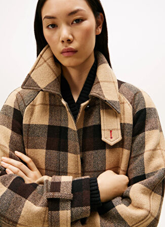 Tommy Hilfiger Kahve Kadın Kaban WW0WW468700M7