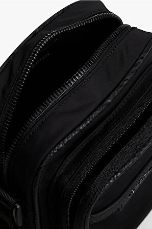 Erkek Th Repreve Logolu Mini Postacı Çantası - Siyah | undefined