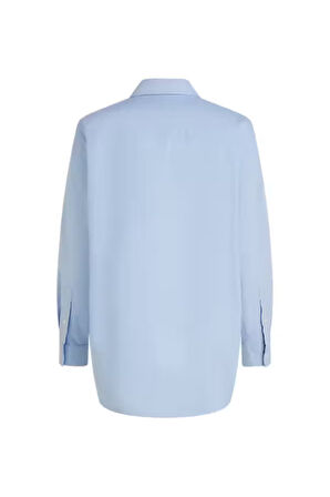 Kadın Rahat Kesim Oxford Gömlek - Mavi | 40