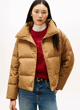 Tommy Hilfiger Standart Kahve Kadın Ceket WW0WW47294GWA
