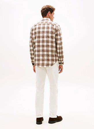 Tommy Hilfiger Normal Gömlek Yaka Kahve Erkek Gömlek MW0MW405120M7_PADDED RLX OVERSHIRT