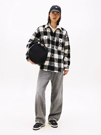 Tommy Hilfiger TJM Ekoseli Erkek Siyah Gömlek DM0DM22013BDS