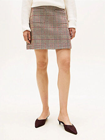 Tommy Hilfiger Kadın Seansonal Texture Mini Etek