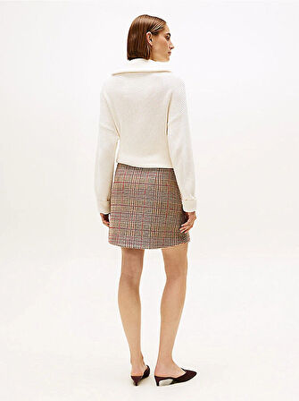 Tommy Hilfiger Kadın Seansonal Texture Mini Etek