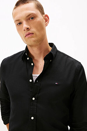 Erkek Regular Fit Flex Teknolojili Flanel Gömlek - Siyah | XS