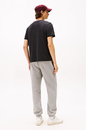 Erkek Regular Fit Pike Kumaş Bisiklet Yaka T-Shirt - Siyah | XS