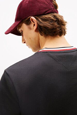 Erkek Regular Fit Pike Kumaş Bisiklet Yaka T-Shirt - Siyah | XS