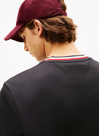 Tommy Hilfiger Bisiklet Yaka Siyah Erkek T-Shirt MW0MW41498BDS_RWB PIQUE TEE