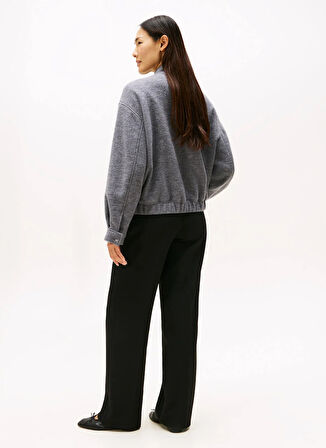 Tommy Hilfiger Standart Gri Kadın Ceket WW0WW45724P03