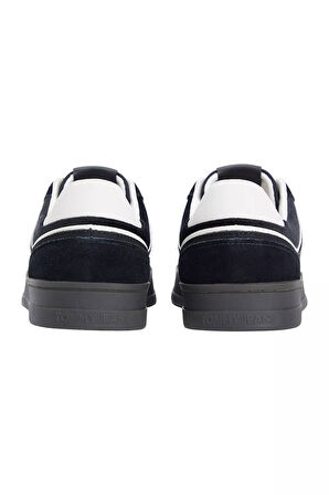 Kadın The Greenwich Kontrast Detaylı Süet Kort Sneaker - Siyah | 40