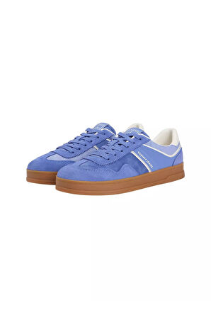 Kadın The Greenwich Kontrast Detaylı Süet Kort Sneaker - Mavi | 37