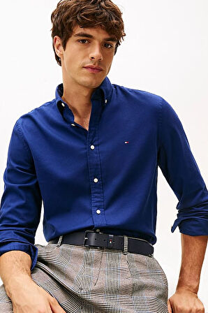 Erkek Flex Flannel Regular Fit Gömlek - Mavi | XS