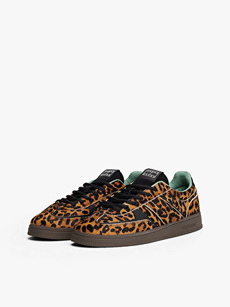 Tommy Jeans The Greenwich Edge Leopar Desenli Kadın Sneaker EN0EN029040K7
