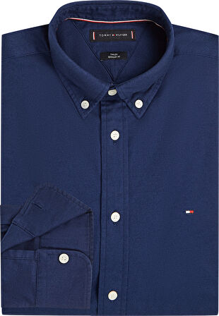 FLEX FLANNEL SOLID RF SHIRT Erkek Mavi Gömlek - MW0MW40469