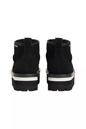 Kadın Süet Platform Tabanlı Kar Botu - Siyah | 36