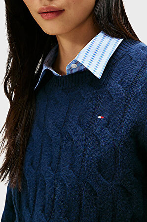 Tommy Hilfiger Kadın Kazak WW0WW43586 C1G