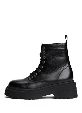 Tommy Hilfiger Deri Siyah Kadın Bot EN0EN02848BDS