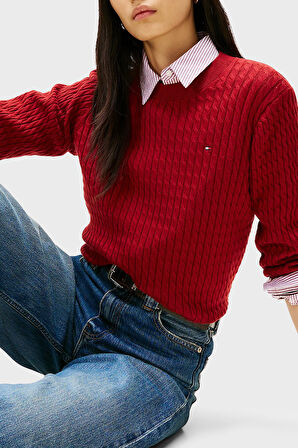 Tommy Hilfiger Kadın Kazak WW0WW44993 XIT