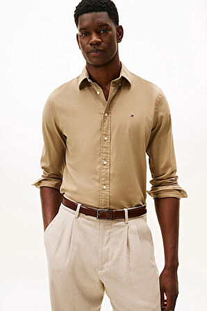 Erkek Regular Fit Flex Teknolojili Flanel Gömlek - Bej | L