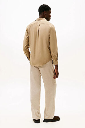 Erkek Regular Fit Flex Teknolojili Flanel Gömlek - Bej | L