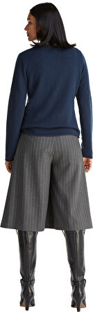 SOFT WOOL C-NK SWEATER Kadın Mavi Kazak - WW0WW40264