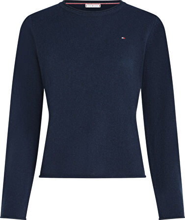 SOFT WOOL C-NK SWEATER Kadın Mavi Kazak - WW0WW40264