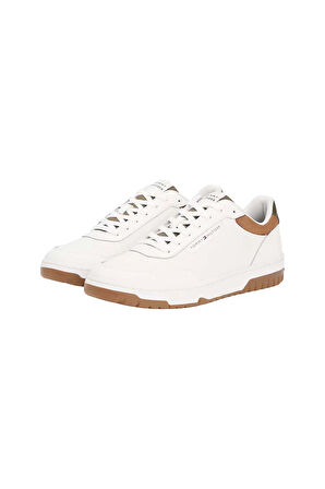 Erkek Renkli Panelli Basketbol Stili Sneaker - Ekru | 41