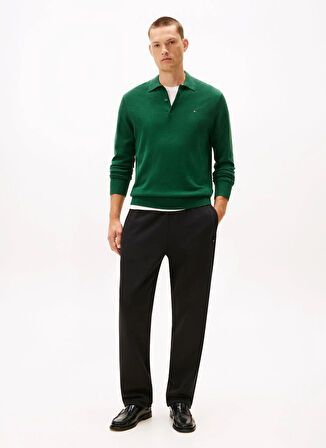 Tommy Hilfiger Normal Bel Normal Siyah Erkek Eşofman Altı MW0MW41501BDS_GLOBAL STRIPE SWEATPA