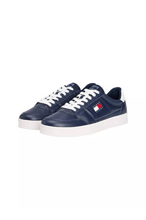 Erkek The Greenwich Logo Patch'li Kort Sneaker - Lacivert | 42