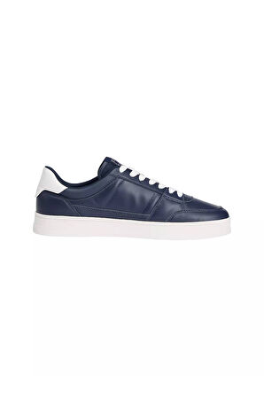 Erkek The Greenwich Logo Patch'li Kort Sneaker - Lacivert | 43