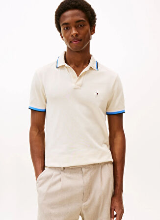 Tommy Hilfiger Sarı Erkek Polo T-Shirt MW0MW40308Z00_CUFF INTEREST SLIM FI