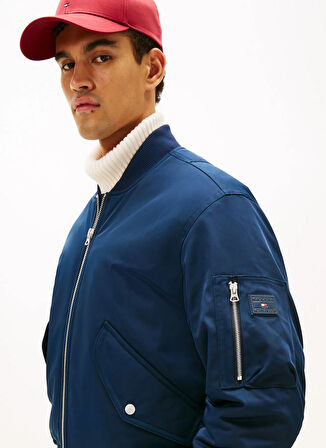 Tommy Hilfiger Normal Mavi Erkek Ceket MW0MW40593C1G_AUTHENTIC BOMBER