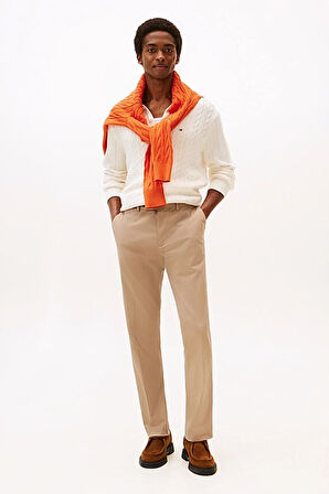 Erkek Düz Kesim Klasik Chino Pantolon - Bej | 33/32