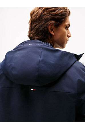 Tommy Hilfiger Tech Hooded Short Padded Jacket Erkek Mont MW0MW41363