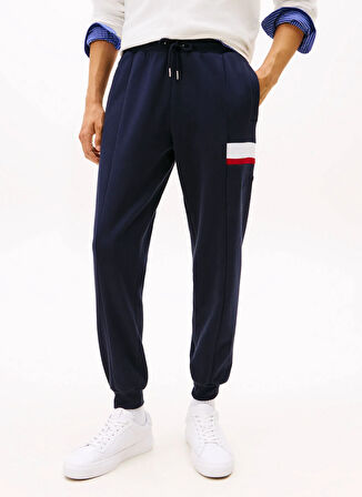 Tommy Hilfiger Normal Bel Normal Mavi Erkek Eşofman Altı MW0MW40416DW5_RWB INSERT SWEATPANTS