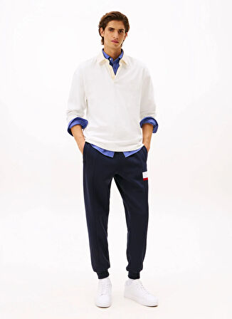 Tommy Hilfiger Normal Bel Normal Mavi Erkek Eşofman Altı MW0MW40416DW5_RWB INSERT SWEATPANTS