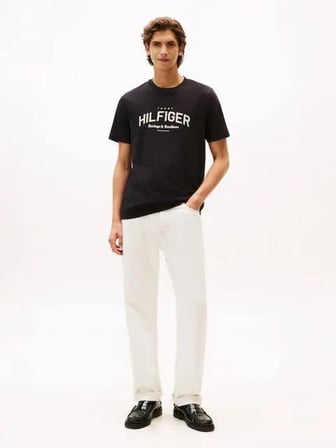 Tommy Hilfiger Erkek T-Shirt MW0MW40015BDS