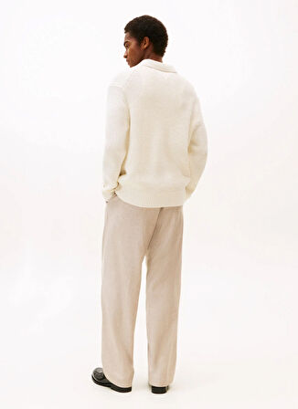 Tommy Hilfiger Bisiklet Yaka Normal Sarı Erkek Kazak MW0MW40910Z00_DC BUTTON UP CARDIGAN