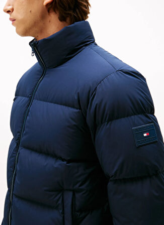 Tommy Hilfiger Mavi Erkek Mont MW0MW40615DW5_DOWN STAND PUFFER JKT