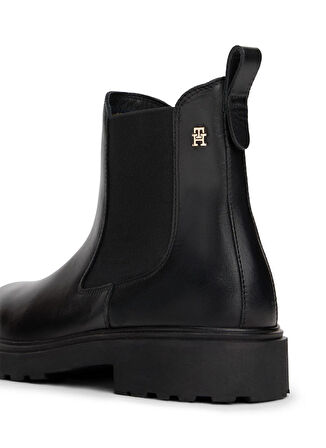 Tommy Hilfiger Deri Siyah Kadın Bot FW0FW08766BDS