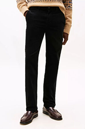 Erkek Denton Düz Paça Kadife Pantolon - Siyah | 31/32