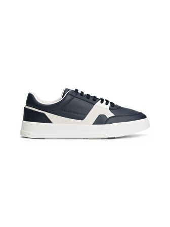 Tommy Hilfiger Lacivert Erkek Sneaker TH COURT CRAFT LTH MIX