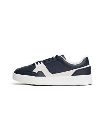Tommy Hilfiger Lacivert Erkek Sneaker TH COURT CRAFT LTH MIX
