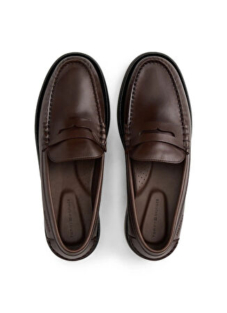 Tommy Hilfiger Kahve Erkek Klasik Ayakkabı CLASSIC HIGH HILFIGER LTH LOAFER