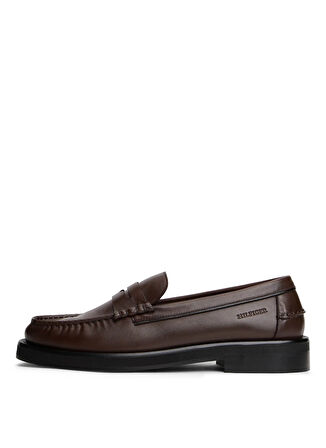 Tommy Hilfiger Kahve Erkek Klasik Ayakkabı CLASSIC HIGH HILFIGER LTH LOAFER
