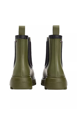 Kadın Warm Lined Chelsea Yağmur Botu - Haki | 37