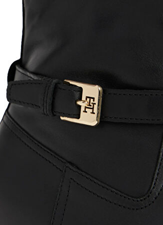 Tommy Hilfiger Siyah Kadın Deri Bot FW0FW08781BDS