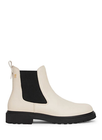 Tommy Hilfiger Deri Açık Bej Kadın Bot FW0FW08766ACI