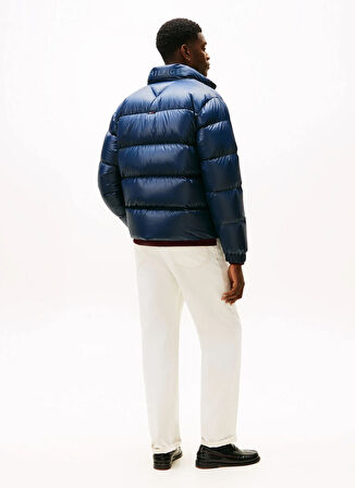 Tommy Hilfiger Mavi Erkek Mont MW0MW40617C1G_SHINY DOWN STAND PUFF